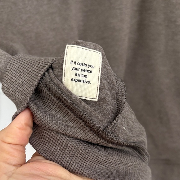 Vuori Zip-Up Hooded Sweatshirt, chia heather, Size L - Picture 6 of 8